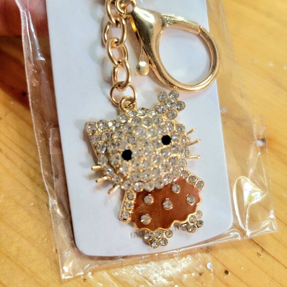 Hello Kitty Rhinestone Bag/Keychain Charms ~ NEW - Picture 1 of 2